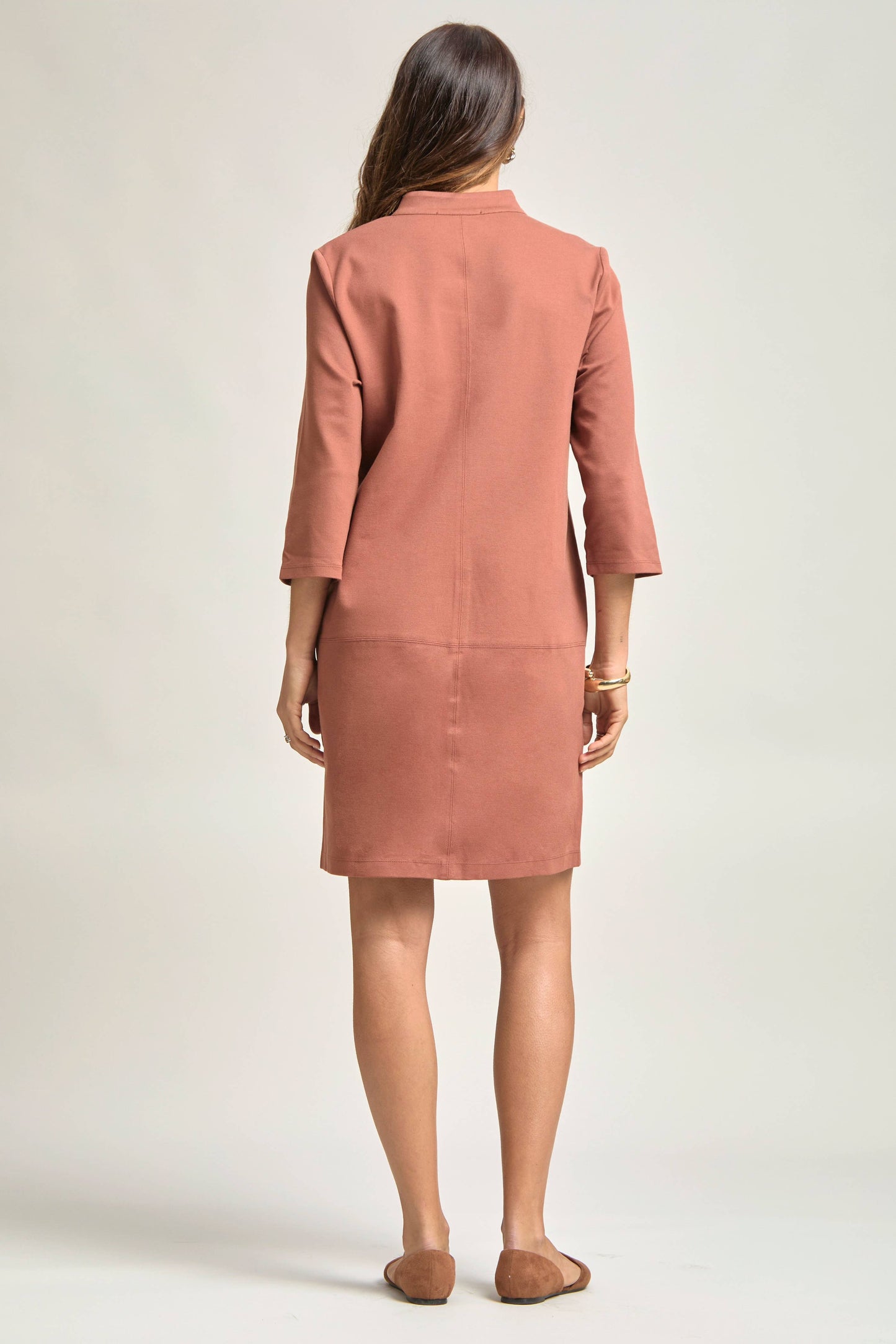 Anna A-Line Dress - Caramel