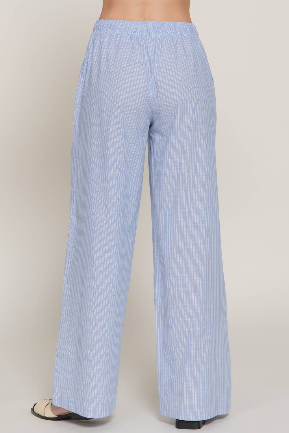 Piper Stripe Gauze Pants - Blue