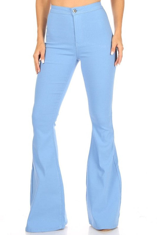 All The Views Flare Jeans - Baby Blue