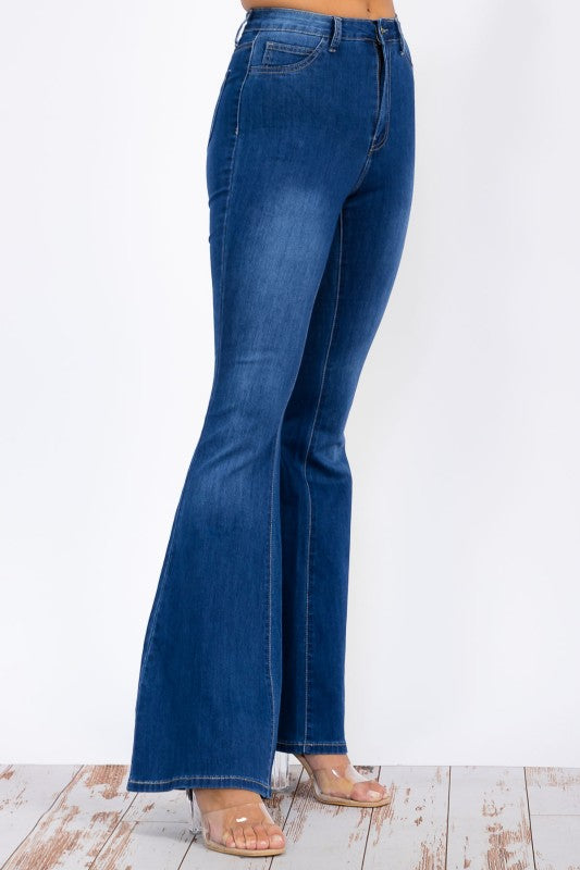 All The Views Flare Jeans - Medium Wash