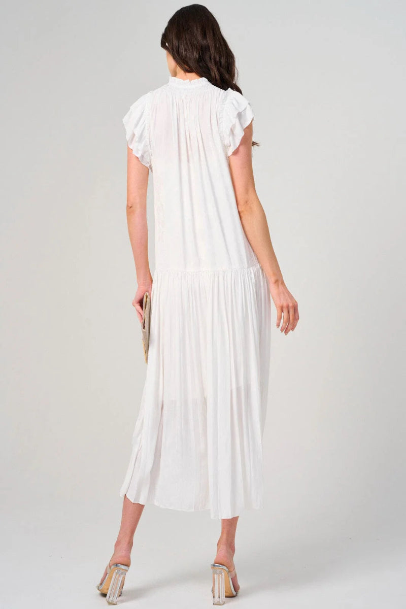 Believe For It Maxi Dress - Off White