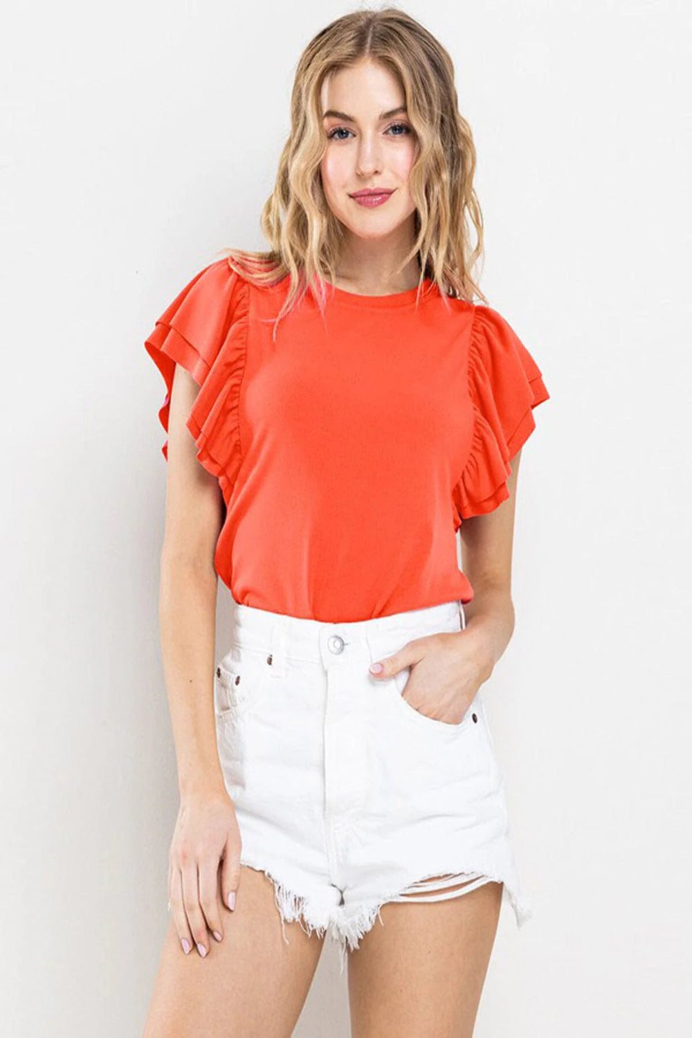 Here For You Top -Red