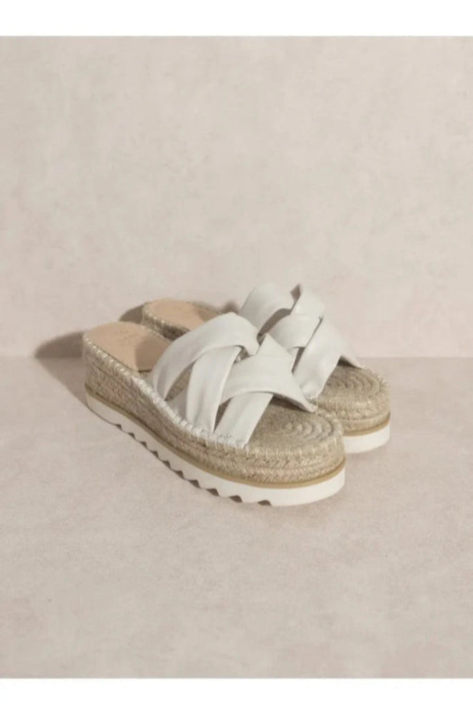 I'm A Rebel Platform Sandal - Off White