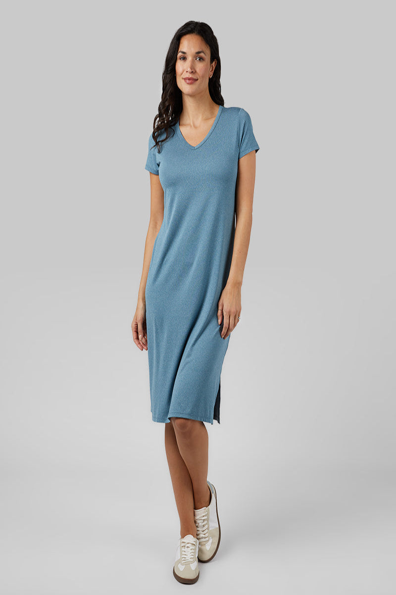I'm Your Cover Up T-Shirt Dress - Blue