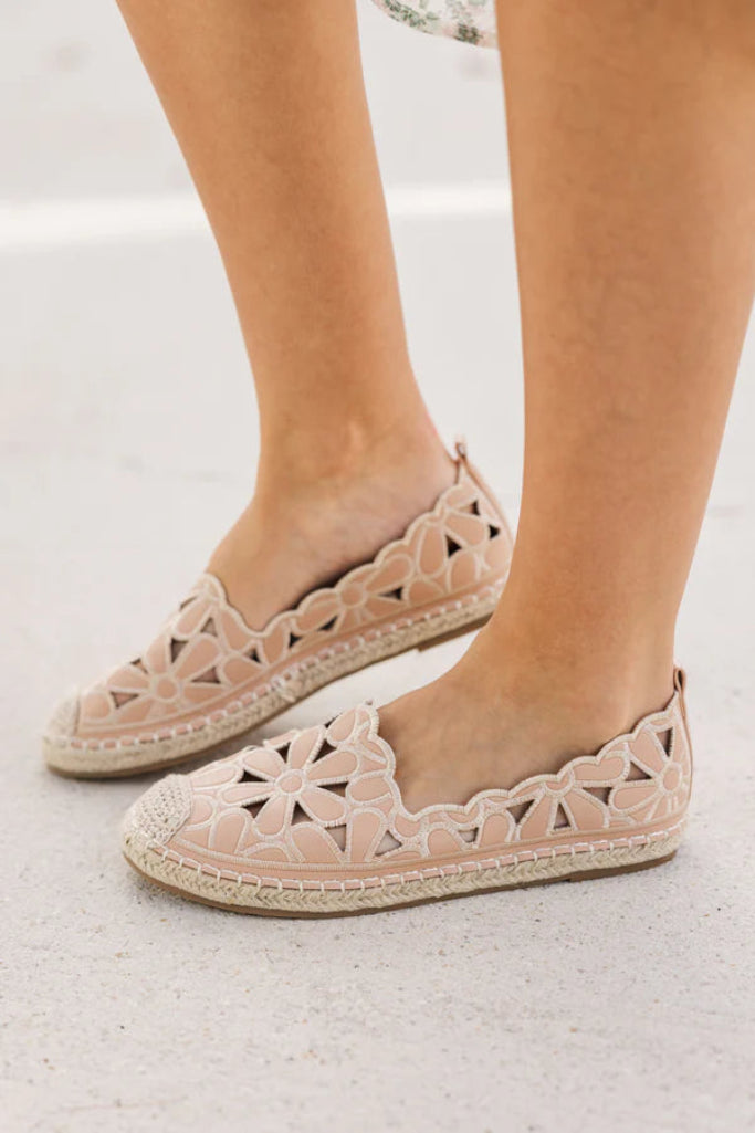 My Cloud Breeze Espadrille Flat - Nude