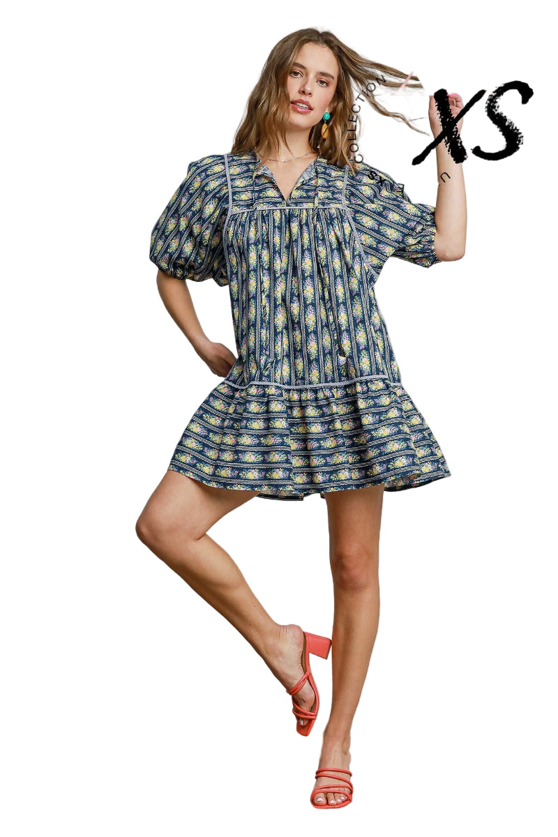 Penelope Floral Print Mini Dress