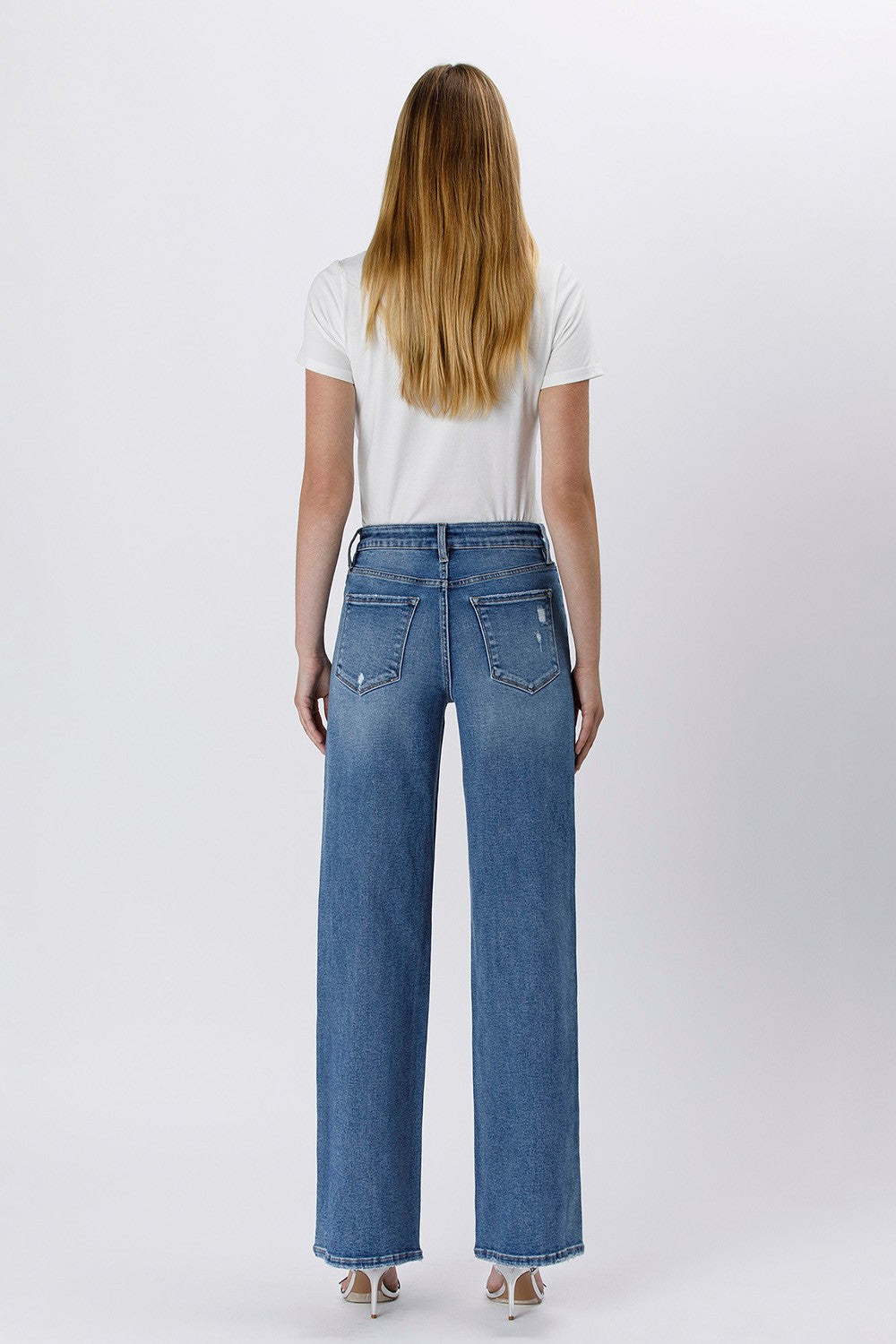 TUMMY TAMMER -WIDE LEG JEANS