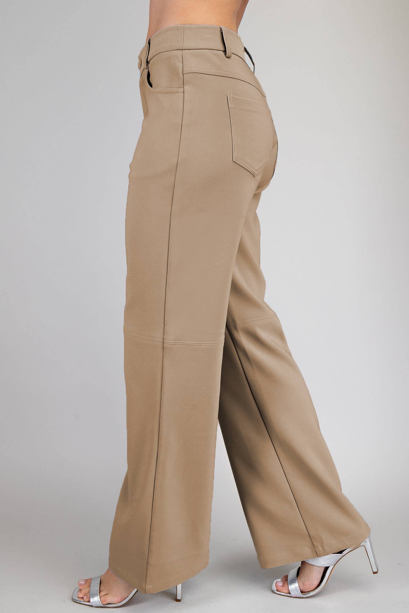 Taupe Straight Leg Pant