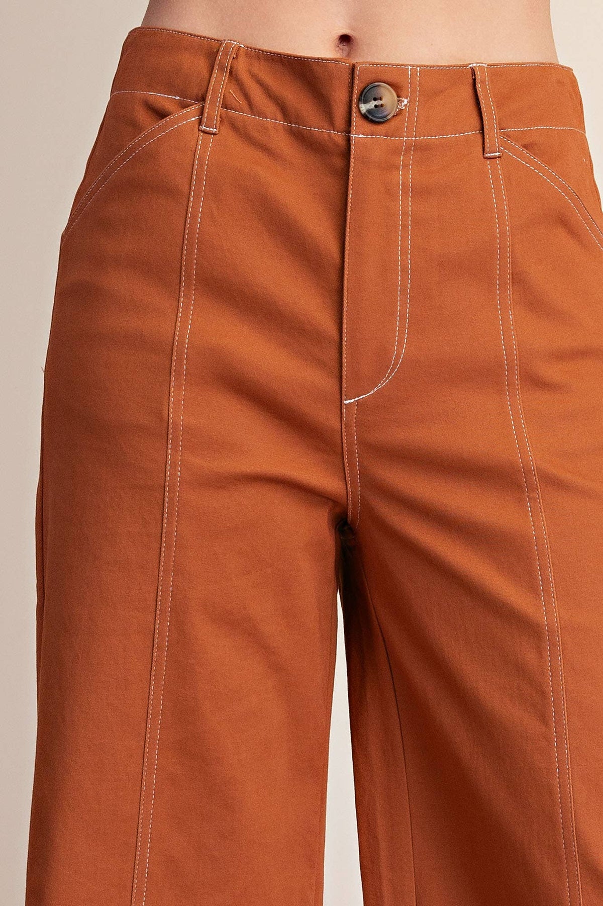 Camel Stitch Seam Pants