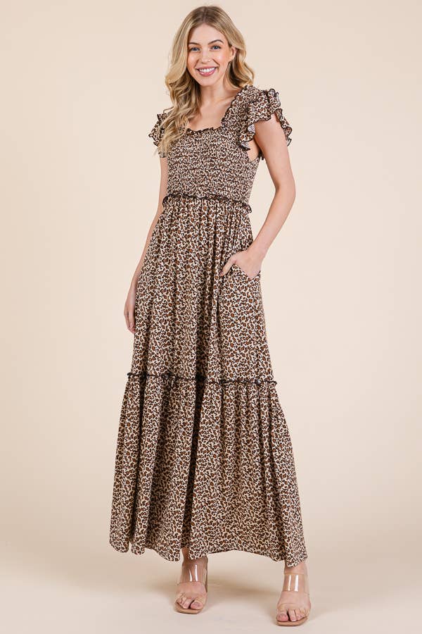 Quinn Leopard Print Maxi Dress - Leopard