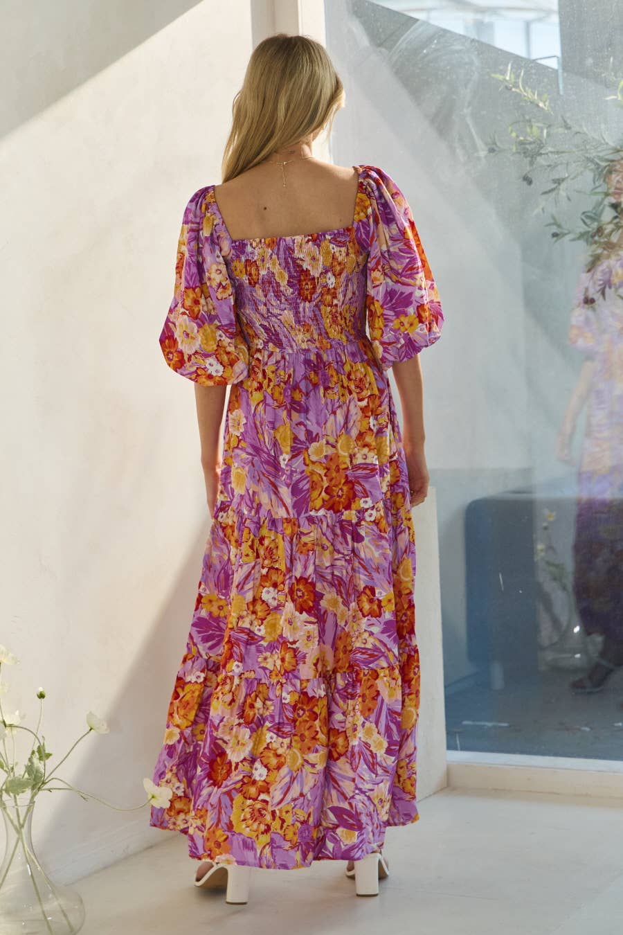 Audrey Printed Maxi Dress - Multi Print