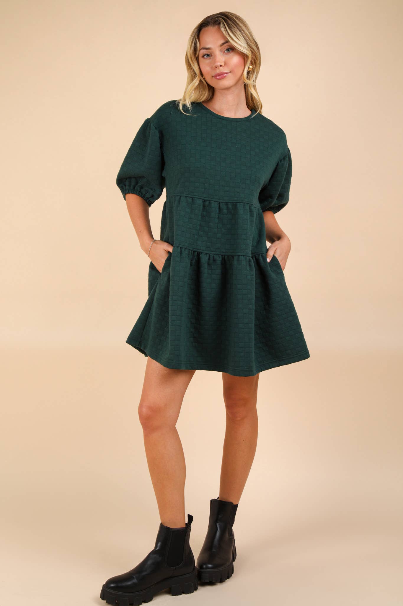 Stop Being So Babydoll Mini Dress -  BLACK