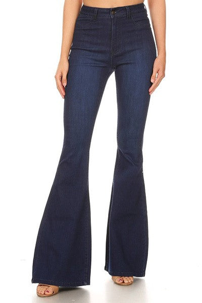 All The Views Flare Jeans - Dark Denim