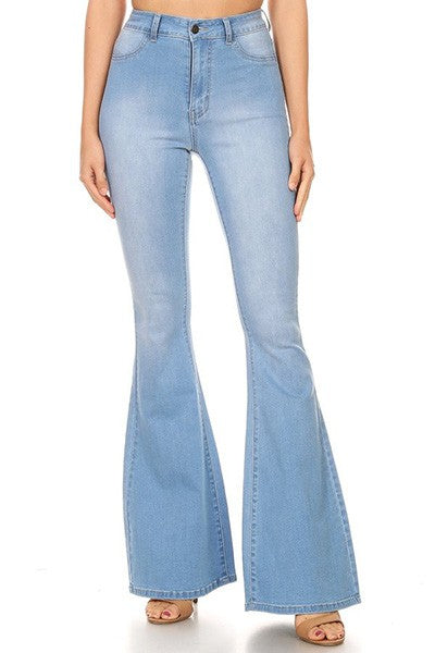 All The Views Flare Jeans - Light Wash