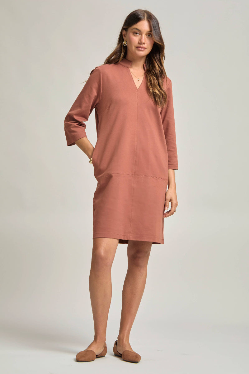 Anna A-Line Dress - Caramel