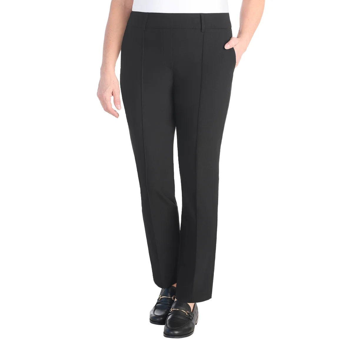 Aya Tummy Control Pull On Pants - Black