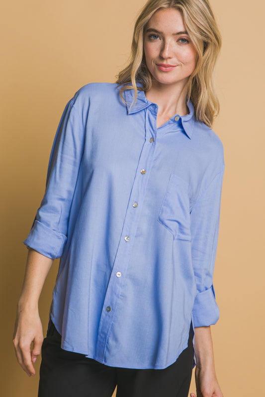 Bless The Fleet Top - Blue