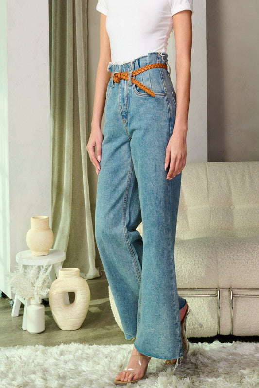 Country Carter High Wasted Jeans - Light Denim