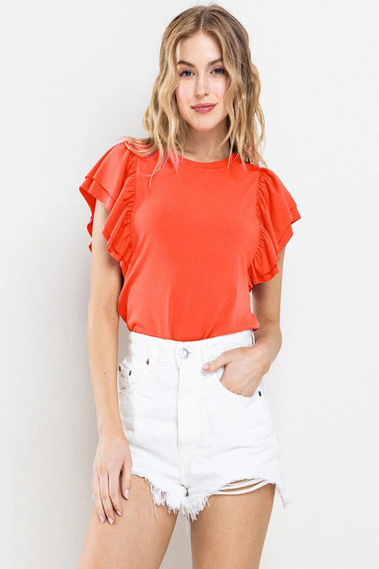 Here For You Top -Red
