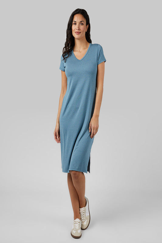 I'm Your Cover Up T-Shirt Dress - Blue