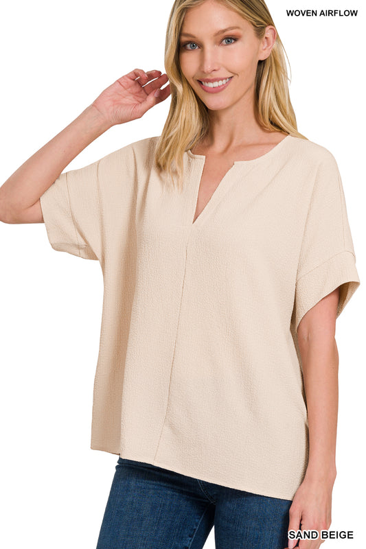 Let's Stay Home Top - Beige