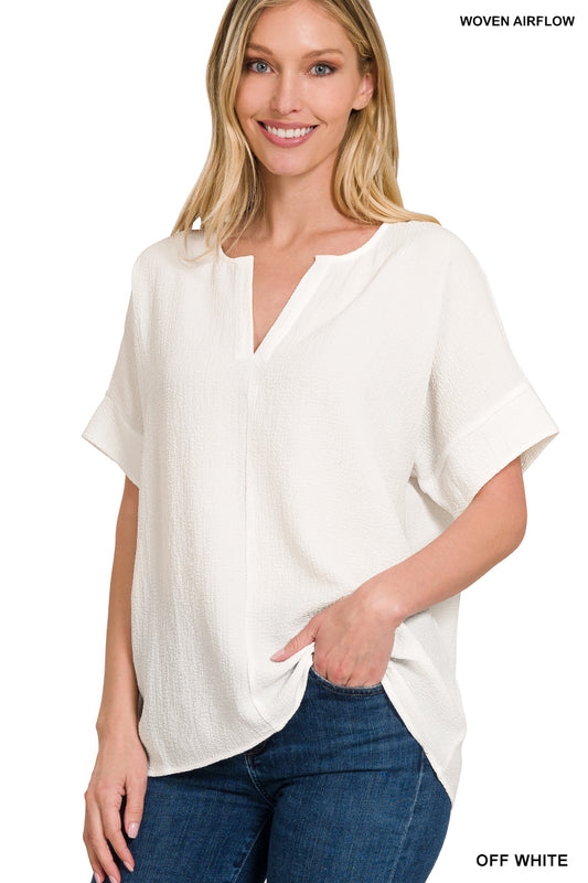 Let's Stay Home Top - Off White