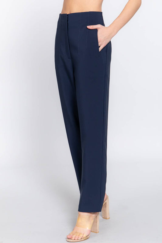 Love Can Build High Waist Pants - Navy