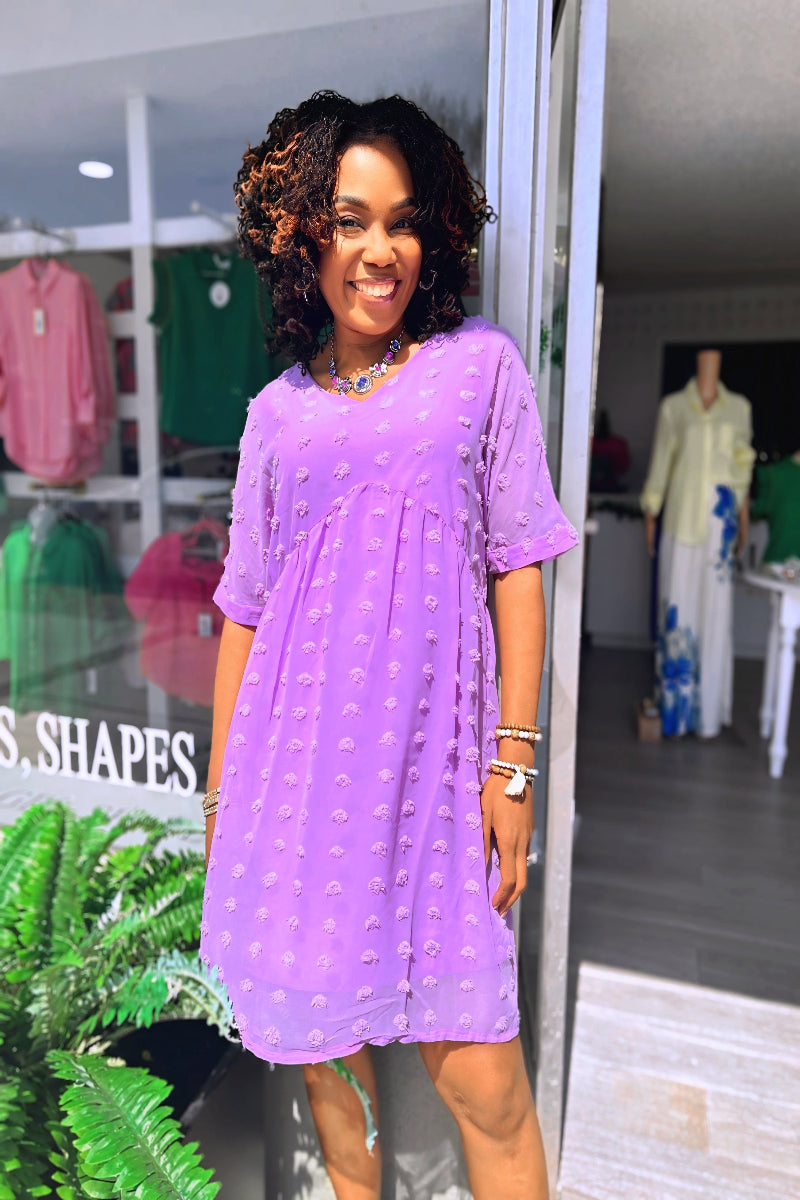 Monday Wonder Mini Dress - Lavender