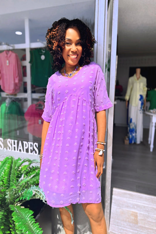 Monday Wonder Mini Dress - Lavender