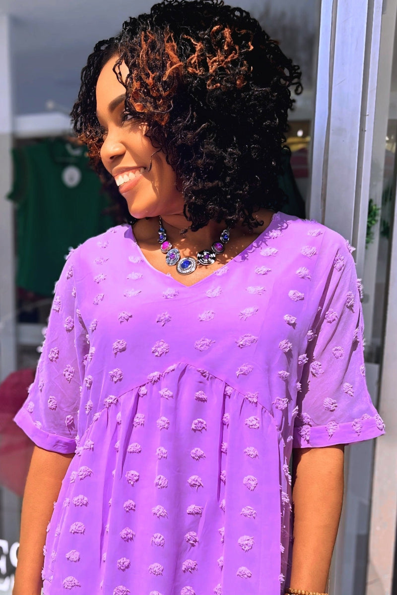 Monday Wonder Mini Dress - Lavender