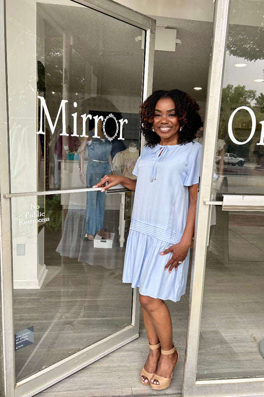 Old Girl Favorite Mini Dress -BLUE