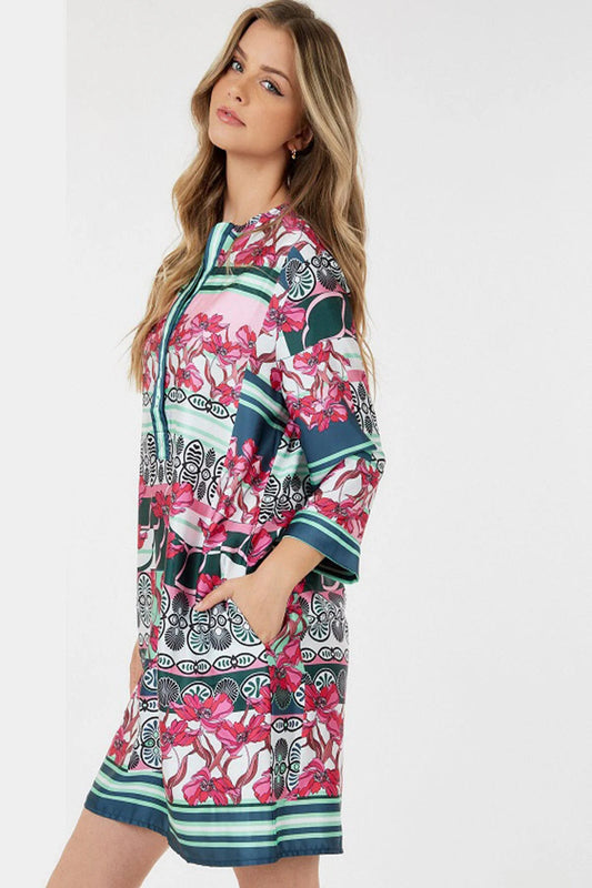 Open Your Eyes Mini Dress - Print