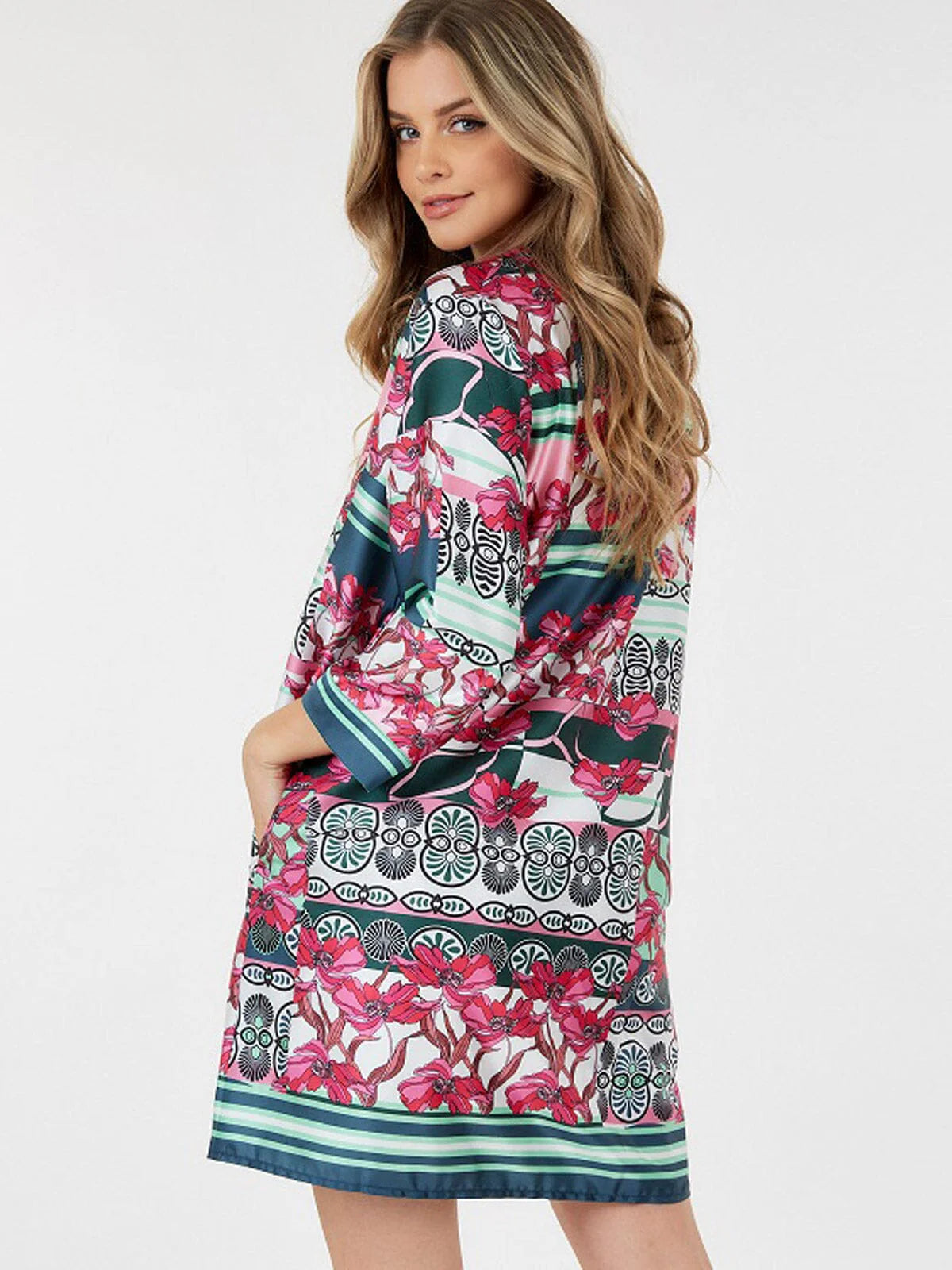 Open Your Eyes Mini Dress - Print