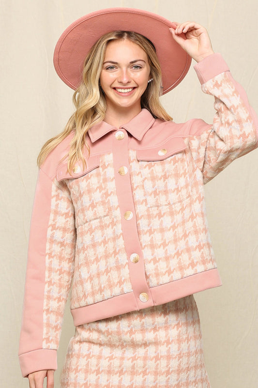 Pressley Worthy Houndstooth Jacket