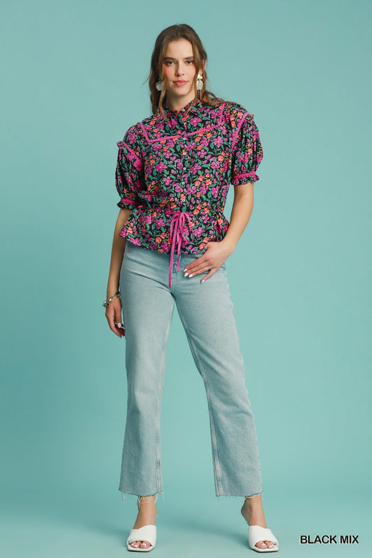 Scarlett Floral Print Top