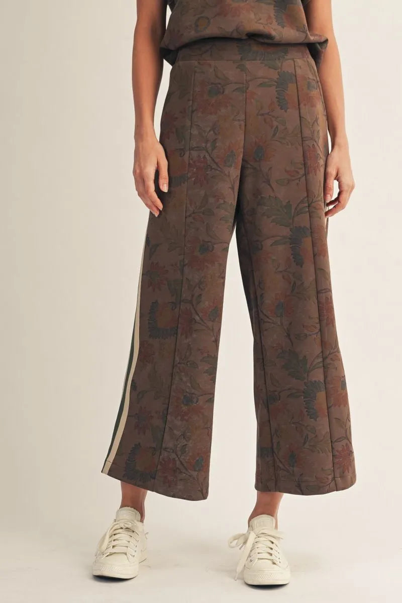 The Autumn Bloom Wide-Leg Pants - Brown – Mirror On Main