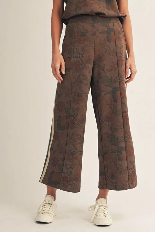 The Autumn Bloom Wide-Leg Pants - Brown – Mirror On Main