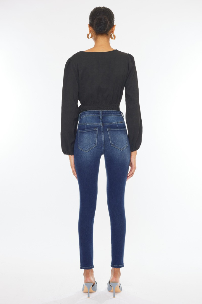 Love Follows Skinny Jeans Dark Wash – Mirror On Main