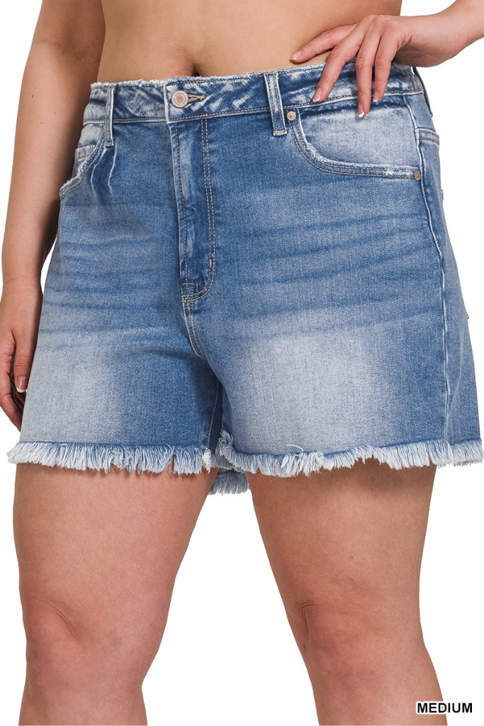Main Event Denim Shorts - Medium Wash