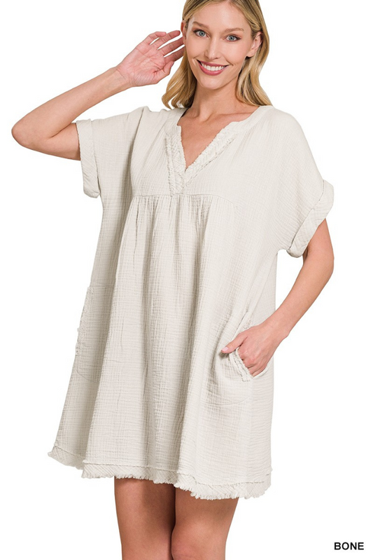 Sweet Applause Dress - Off White