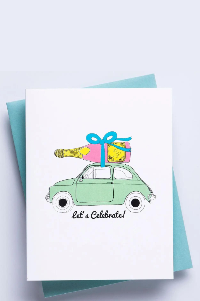 Champagne Motto Greeting Card