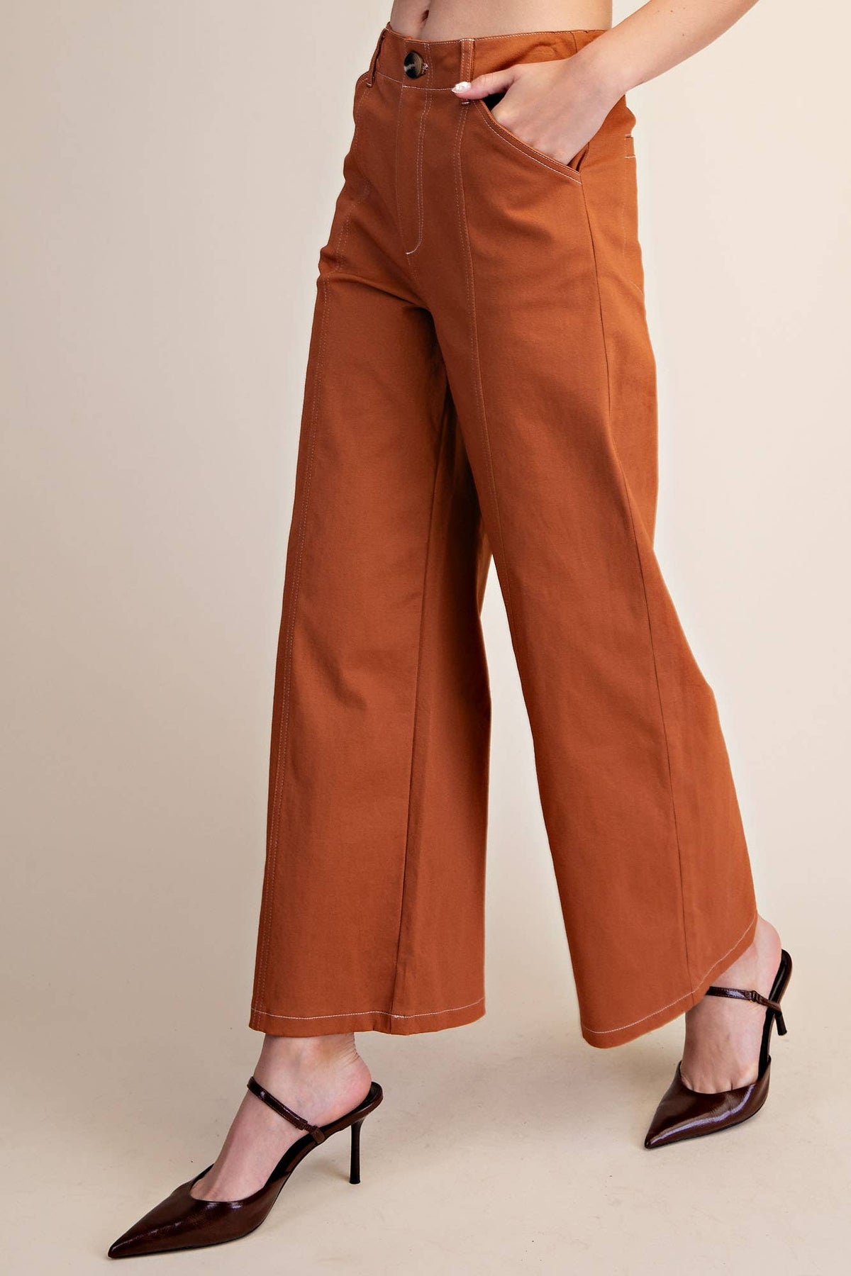 Camel Stitch Seam Pants