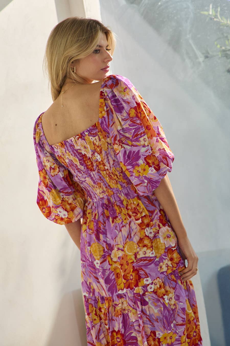 Audrey Printed Maxi Dress - Multi Print