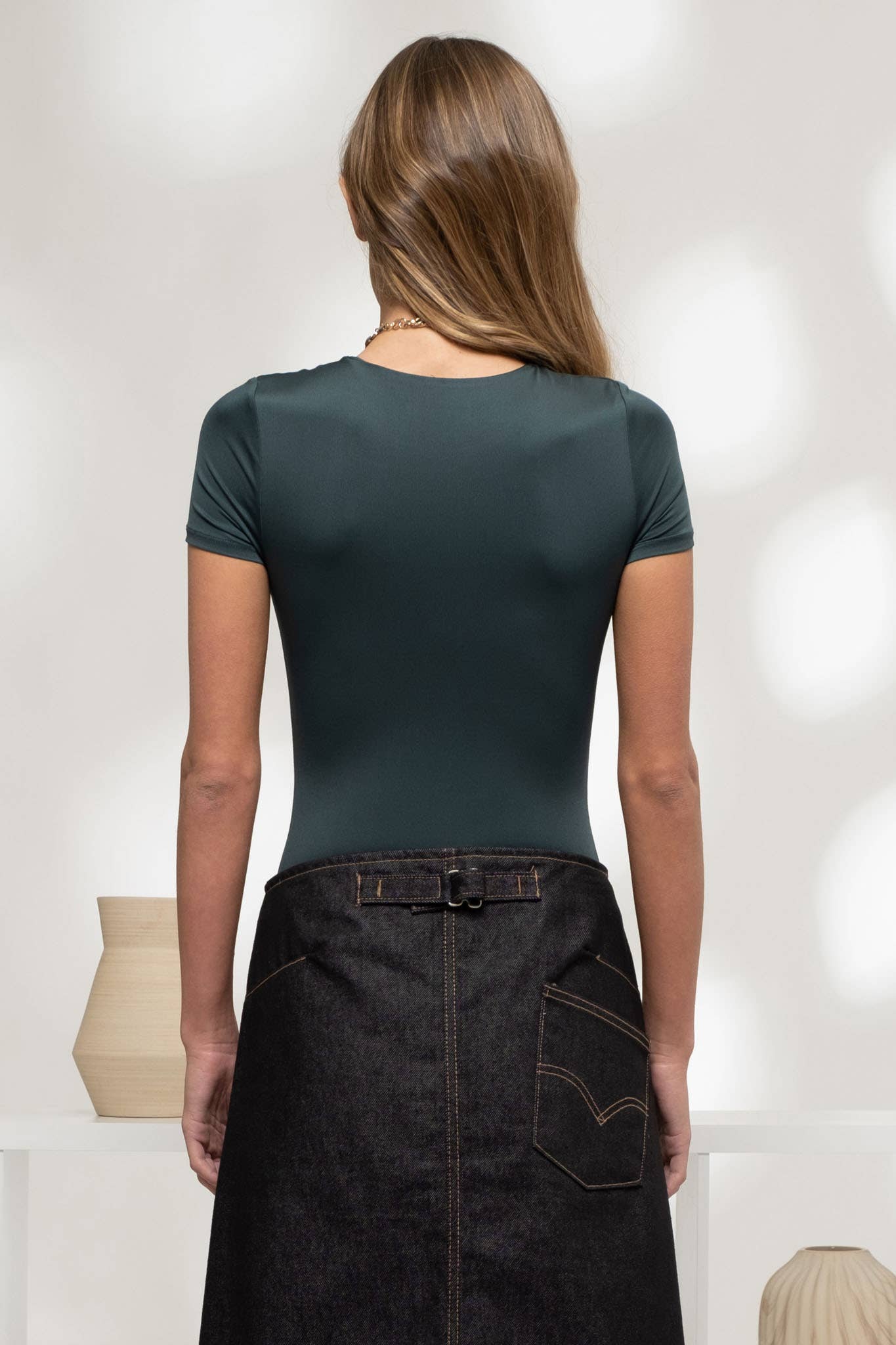 HERE I COME BODYSUIT -  HUNTER GREEN