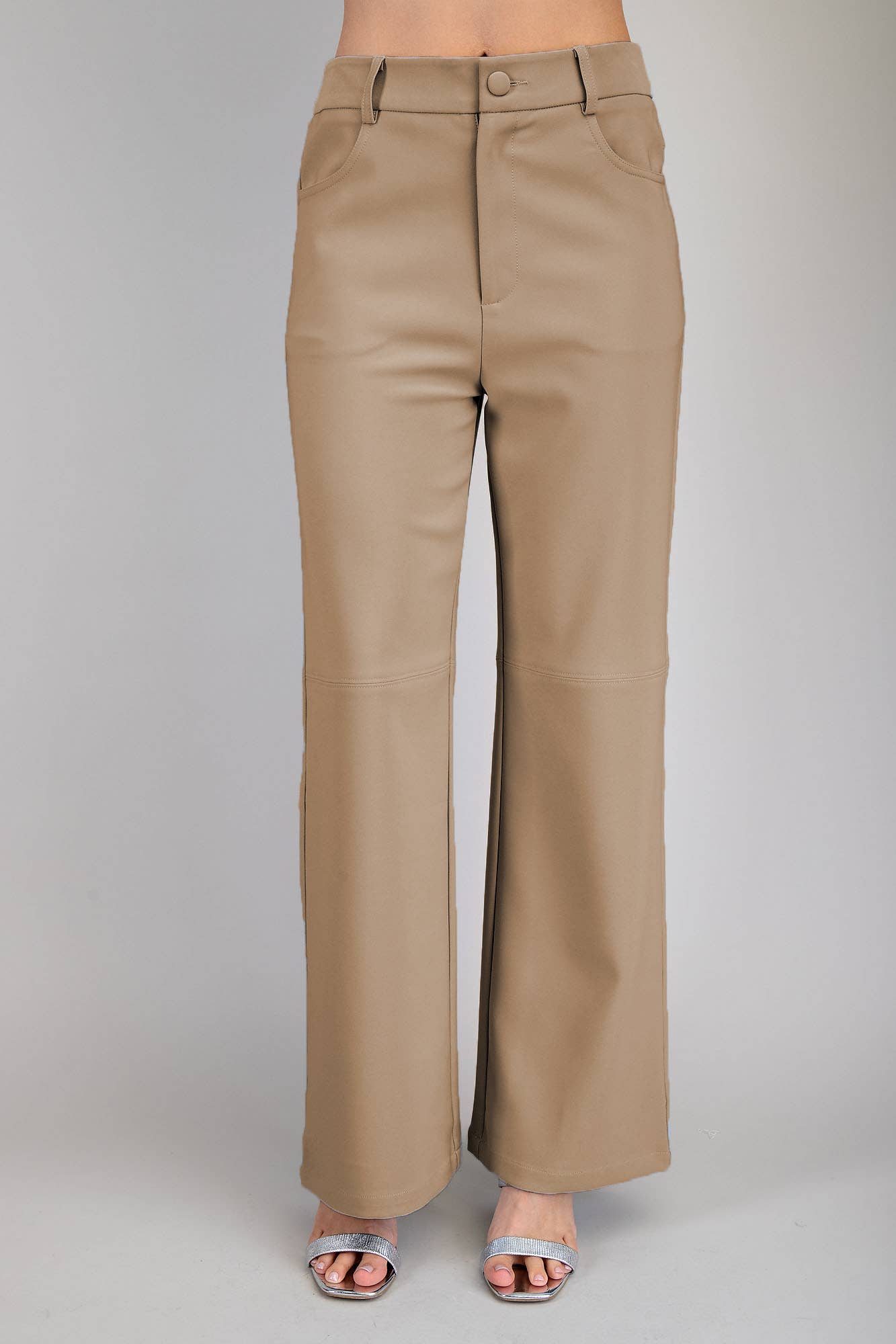 Taupe Straight Leg Pant